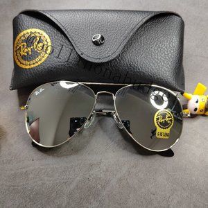 🐙Ray-ban Aviator Silver mirrored RB3026 62mm